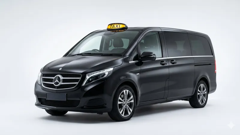 Van Mercedes Classe V taxi Chaponost 8 places